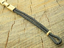 NOS Vintage Unused Watch Band Butterfly Clasp Gold Filled & Nylon Cord Loop End