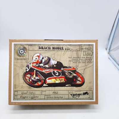 Brach Model 1/12 Garelli 125cc 1982 BM-VR11 Brand New Free Shipping From USA