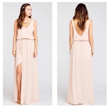 NEW Show Me Your Mumu Kendall Maxi Dress | Dusty Blush Crisp | Medium