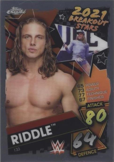 2021 Topps Chrome WWE Slam Attax - Matt Riddle #133 - 1 of 1