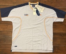 FILA US Open 2001 NEW Mens Blue V-Neck Shirt ...