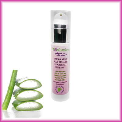 Anti-Falten-Gesichtscreme mit pflanzlichen Stammzellen aus Acerba und Aloe Vera Trauben 