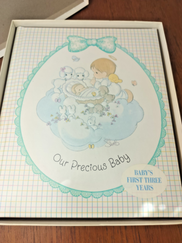 Baby Book Keepsake Precious Moments First 3 year Gift 1995 Hallmark NEW
