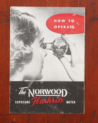 55 NORWOOD FLASHRITE EXPOSURE METER INSTRUCTION SHEET/164587 | eBay
