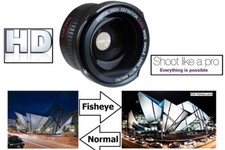 Super Wide HD Fisheye Lens For Sony DCR-DVD150E DCR-DVD450E