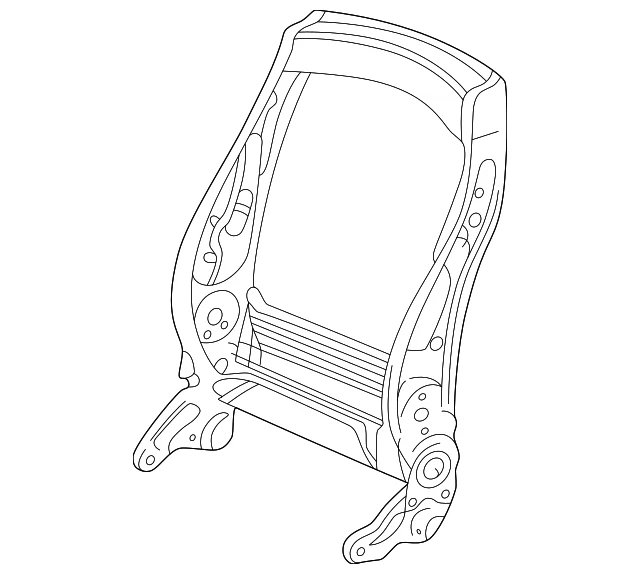 Conjunto de marco trasero asiento delantero izquierdo GM Saturn 2000-2005 genuino 22692791 Foto 3 de 4