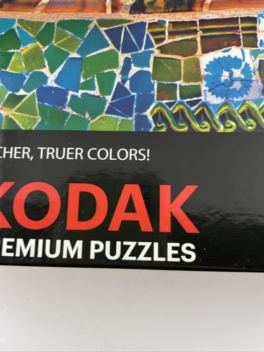 Kodak Premium Puzzles Park Guell Barcellona 1500 Piece Colorful City Villas - Picture 5 of 7