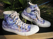 Original CONVERSE, Chucks Sneaker HI, Gr. 39,5, Blumen Blau, TOPP !!!