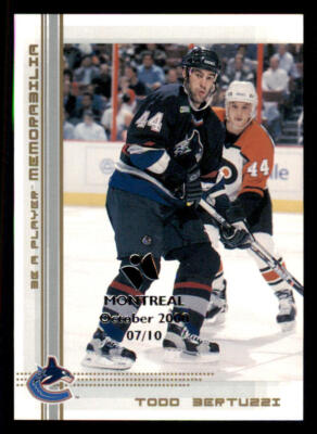 2000-01 BAP Memorabilia Montreal Olympic Stadium Show #299 Todd Bertuzzi /10