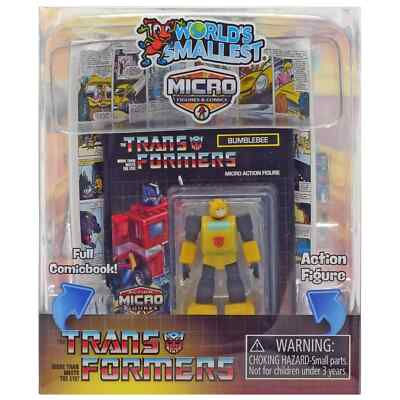 World s Smallest Transformers Micro Figure & Miniature Comic Book - Bumblebee