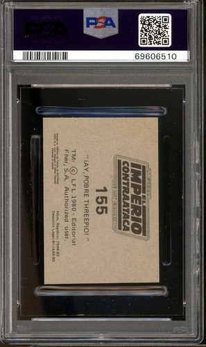 CHEWBACCA C-3PO PSA 8 1980 Star Wars Fher "AY, Pobre Threepio!" #155 - Picture 2 of 2