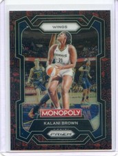 2024 Panini Monopoly Prizm WNBA KALANI BROWN #47 RED CLASSIC ICONS PRIZM WINGS
