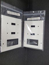 NEW - 2 pack - White 3-Gang 2-Toggle/1-Decorator/Rocker Wall Plate