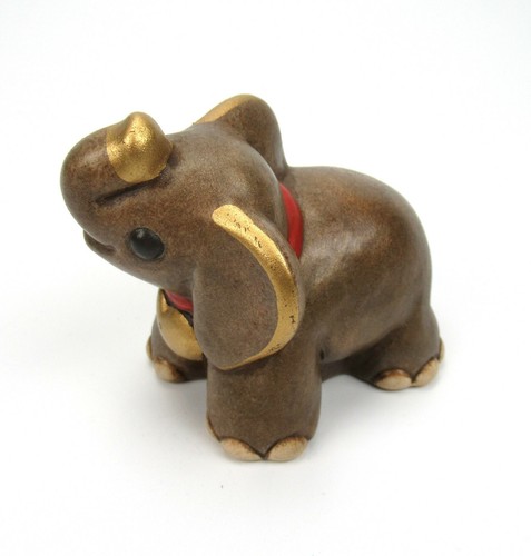 Thun Keramik Figur Elefant Bozen Italy Pottery Figurine Elephant Bolzano 7cm - Bild 3 von 4