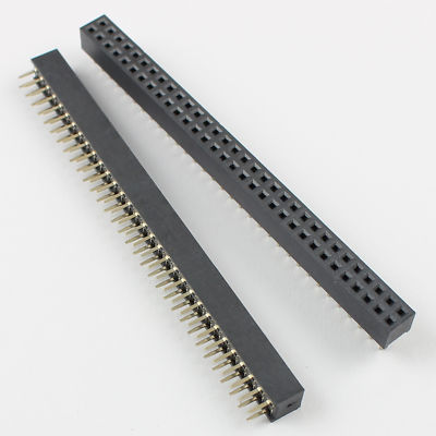 10Pcs 2mm Pitch 2x32 Pin 64 Pin Female Double Row Straight Pin Header Strip