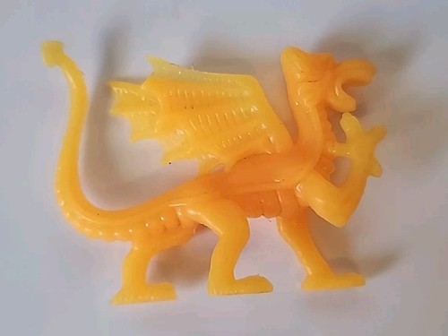 Vintage 1982 Arco Dragons N Monsters Orange Plastic Dragon Figure Dungeons And - Picture 3 of 4