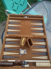 Vintage Backgammon Set Made By ARIES of BEVERLY HILLS
