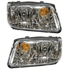 2pcs Left Right Headlight Clear Lens for VW Jetta 2002-2005 No Fog 16588254