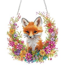 Fox Hanging Diamond Art Painting Kits for Adults and Kids Age 8-12, 5D Specia...