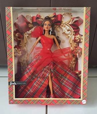 Poupée coffret Mattel " Barbie Signature " Noël 2024 - Cheveux châtain - châtain - Photo 1/3