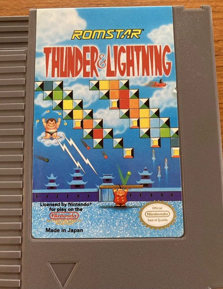 NES ~ THUNDER & LIGHTNING ~ Nintendo Game 3 Screw Game Cart Only NTSC - Image 2 of 4