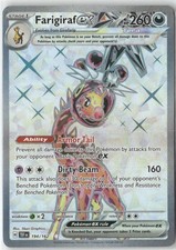 Farigiraf ex 194/162 Ultra Rare Temporal Forces Pokemon Holo Near Mint