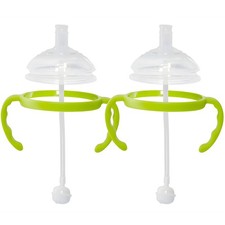 2Pack Straw Transition Cup Kit for 5 8 oz Baby Bottles Silicone Weighted Straw