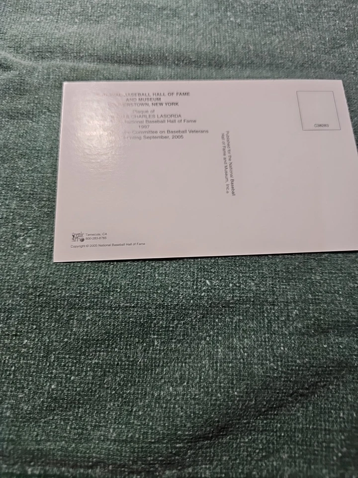 NATIONAL BASEBALL HALL OF FAME 1997 SIGNED BY  TOMMY LASORDA - Image 3 of 4