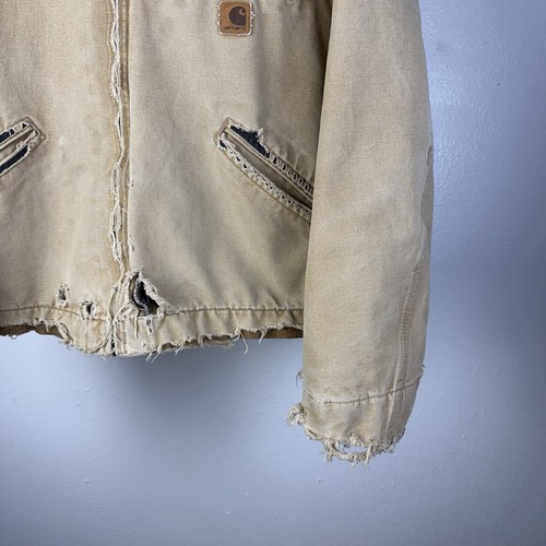 Vintage Carhartt J97 CML Detroit Jacket Blanket Lined Distressed Size BOXY LARGE by Carhartt, Size L, $274.95 - Photo 3