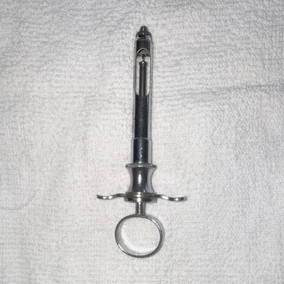 Cook-Waite Labs Dental Aspirating Syringe Stainless Steel Finger Ring 1.8cc 