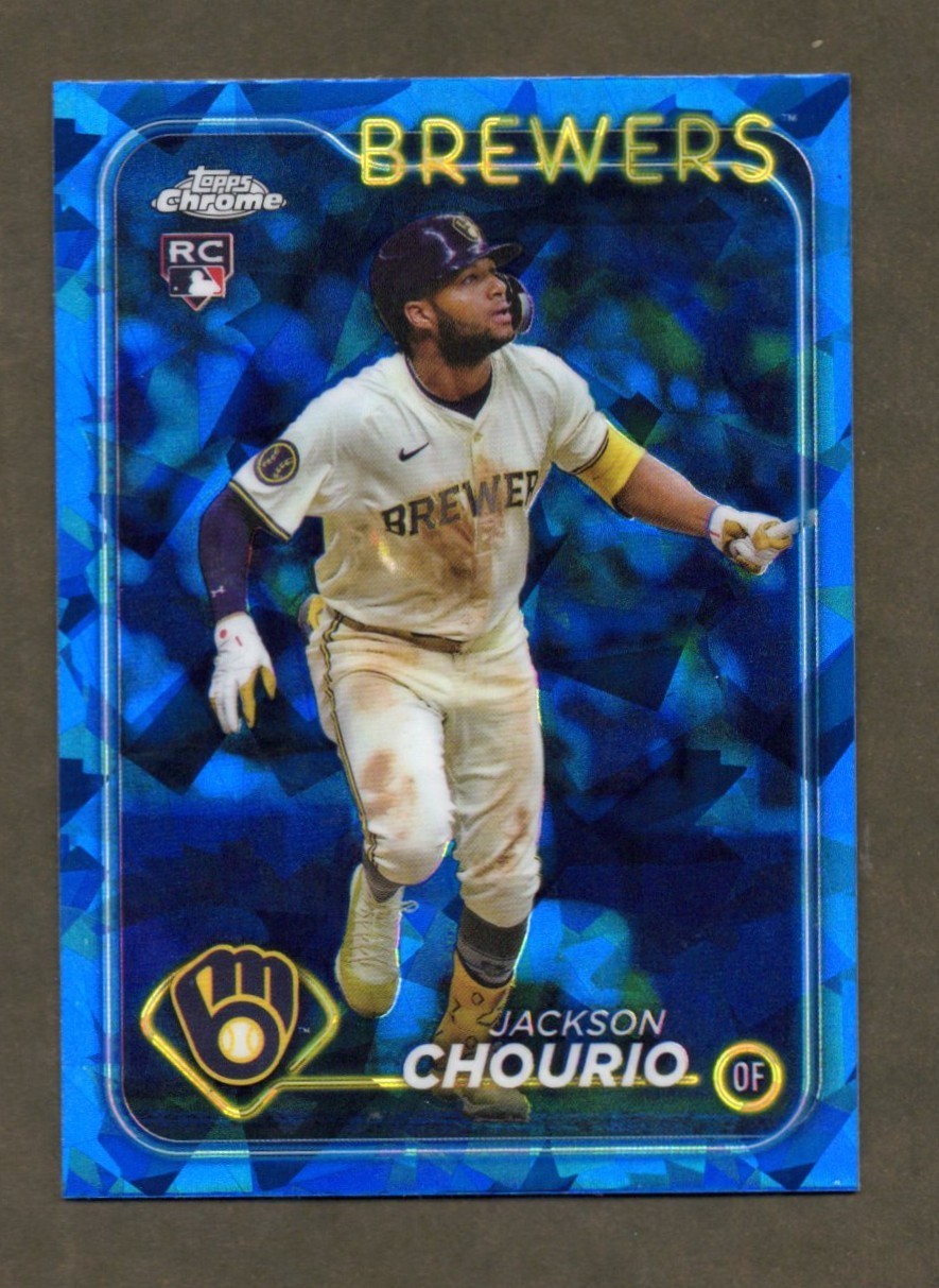 2024 Topps Chrome Update Sapphire Edition Jackson Chourio RC USCS240