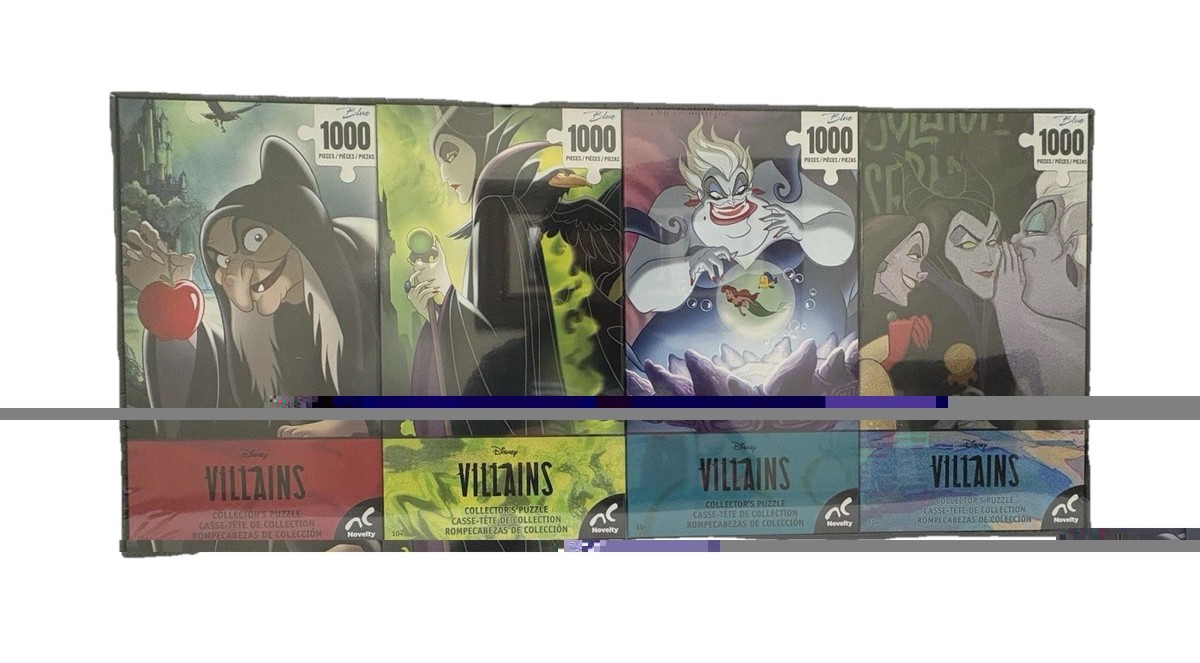 MISTER CARTOON PUZZLES BUNDLE SET パズルセット Disney - Villains Collector's Puzzle Set (1000 pcs each) - Jigsaw