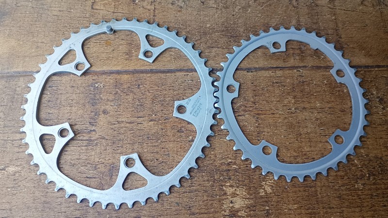 Shimano Biopace chainrings 52/42