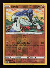 Sawk 081/172 Common Brilliant Stars Pokemon Reverse Holo NM