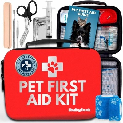 Dog First Aid Kit - Vet Approved Emergency Supplies - Pet First Aid Kit Guide
