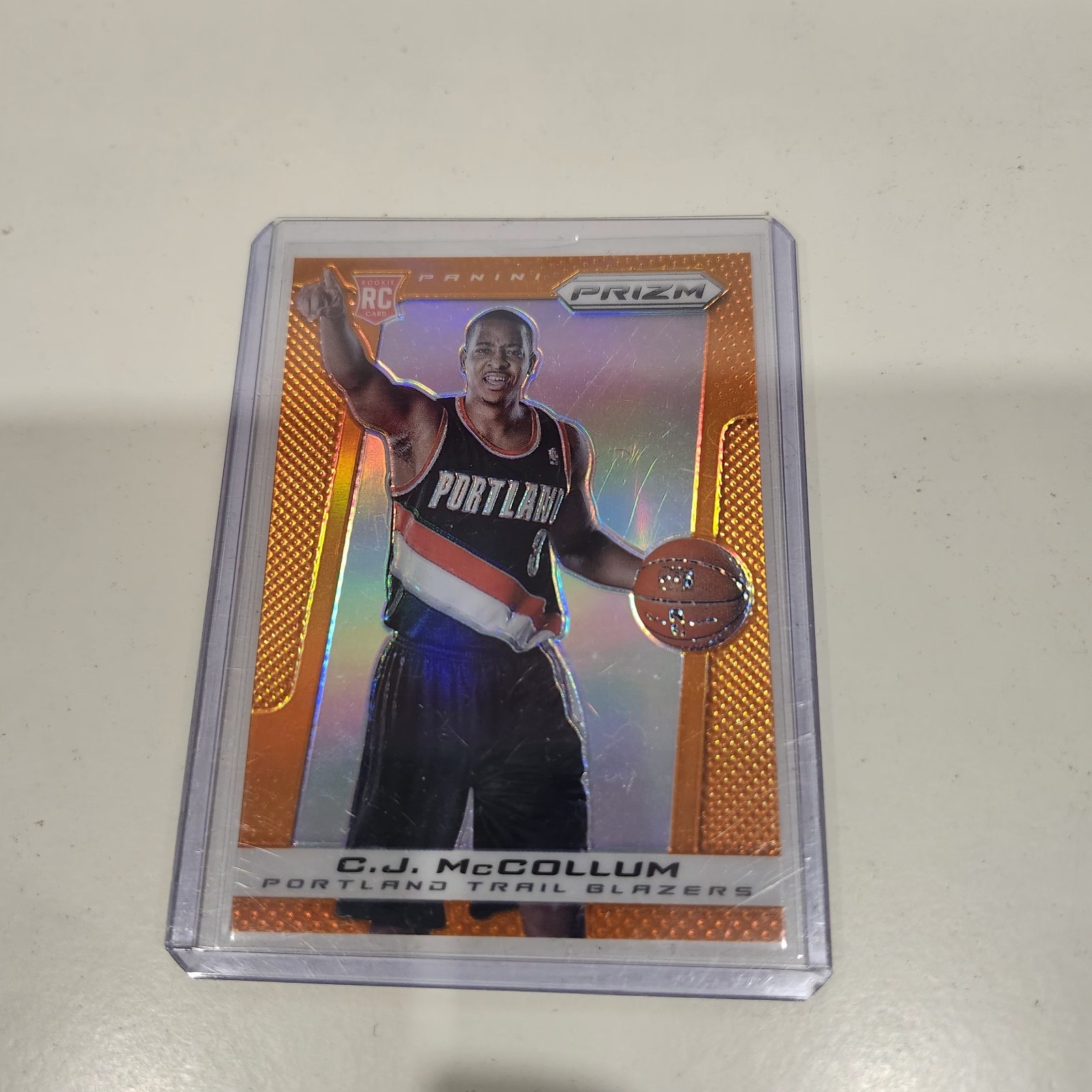 2013-14 PANINI PRIZM ORANGE PRIZMS C.J. MCCOLLUM RC 283 56/60 LWST ON EBAY BONUS