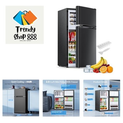 Versatile Compact Refrigerator 2.5 Cu.Ft with Freezer   Ideal for Small Spaces