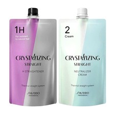 Shiseido Crystallizing Straight Hair Straightener  Neutralizer Set H1 2 - JAPAN