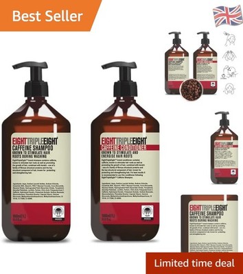 Stärkendes Koffein Shampoo & Conditioner Duo - Perfekt für alle Haartypen