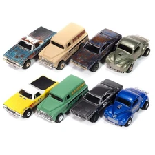 Auto World SC416 HO Thunder Road Thunderjet 2025 R-2 Slot Cars (Set of 8)