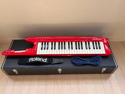 鍵盤楽器 Roland AX-1 Roland AX-1 Red Keyboard Keytar MIDI Controller Musical Instrument