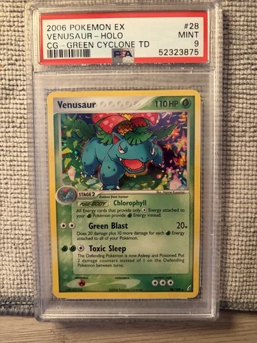 Pokemon TCG Venusaur 2006 Crystal Guardians 28/100 Theme Deck Holo PSA 9 Mint