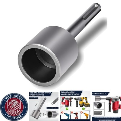 SDS Max T-Post Driver with Durable 2 Inch Head for Ground Installation Needs