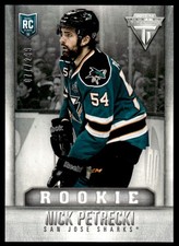 2013-14 Panini Titanium ROOKIE Nick Petrecki Rookie /299 San Jose Sharks #141