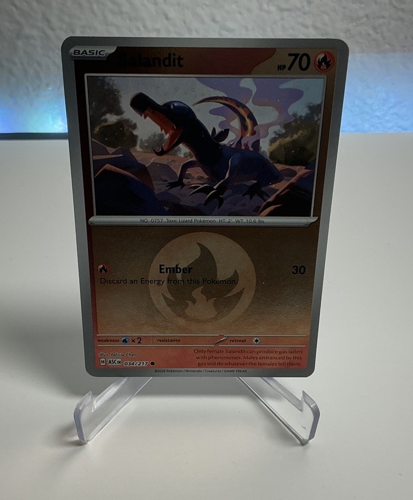 Salandit (Energy Symbol Pattern) 034/217 Me: Ascended Heroes Reverse Holo NM