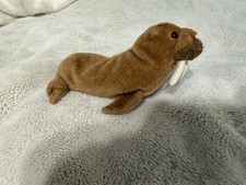 Ty Beanie Baby PAUL the Brown Walrus 7 Inch stuffed Animal Plush Toy
