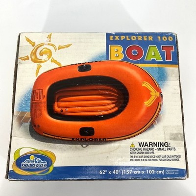 VTG Intex The Wet Set Explorer 100 Boat Raft Pool Inflatable New Old Stock Box