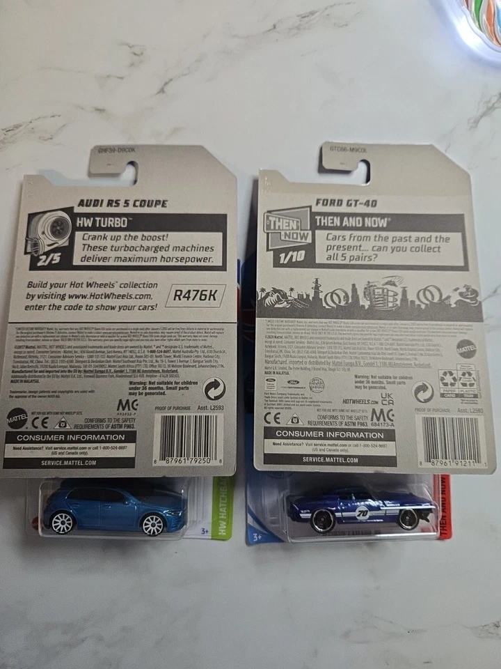2018|Hot Wheels|Audi RS 5 Coupe|Mercedes Benz|Chevy Camaro|Ford GT-40 - Изображение 4 из 4