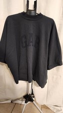 YZY YEEZY Gap Kane West Mens Dove Cropped Shirt Size X Large Black