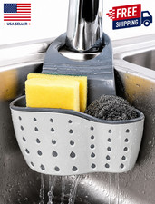 Kitchen Organiser Sink Caddy Basket Dish Cleaning Sponge Holder Soap Dispenser